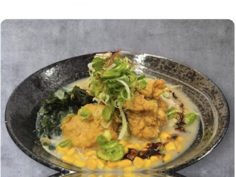 O Genki — Black garlic oil thick soup fried chicken ramen