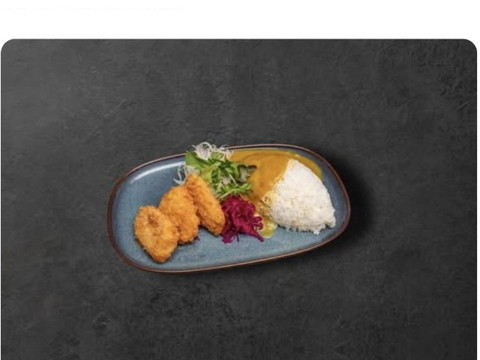 O Genki — Crispy Pumpkin Japanese katsu Curry with rice