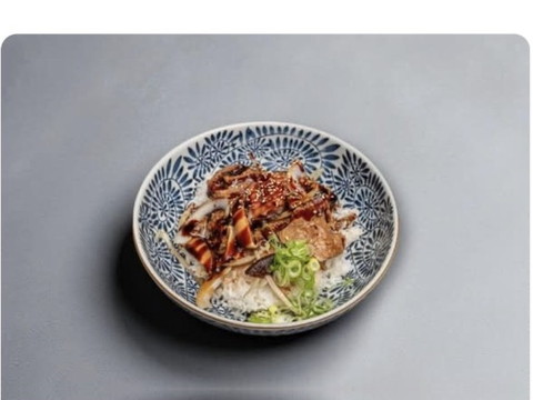 O Genki — Vegan Gyudon beef with dried mushroom rice bowl